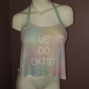 NWT RARE Wildfox "WE DO EXIST" tank